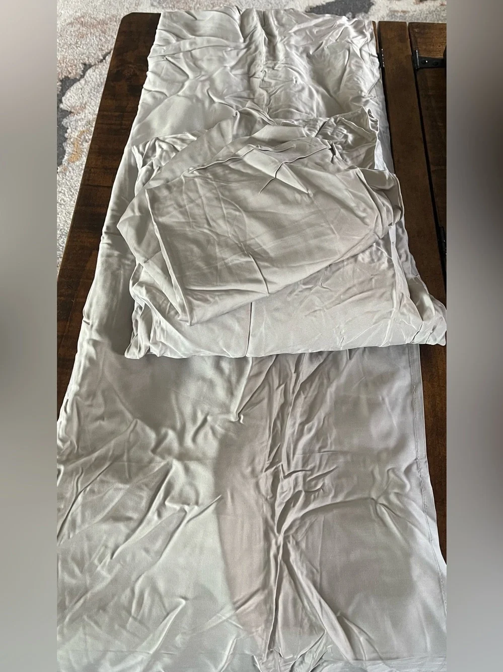 NWOT Quince Bamboo Sheet Set, Twin (Light Gray)